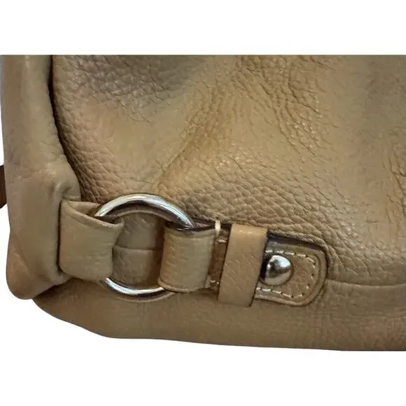 COACH VINTAGE SHOULDER BAG PEBBLED ORANGE LEATHER DUFFLE PURSE - Picture 10 of 16